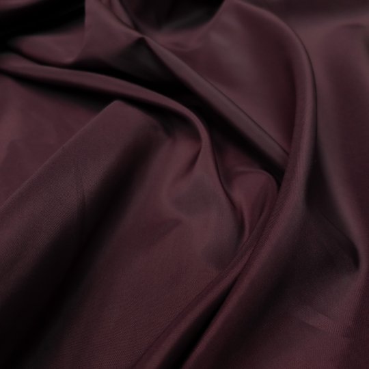 Подкладочная ткань с эластаном спокойного баклажанового цвета 436526 Италия 250 рублей за метр