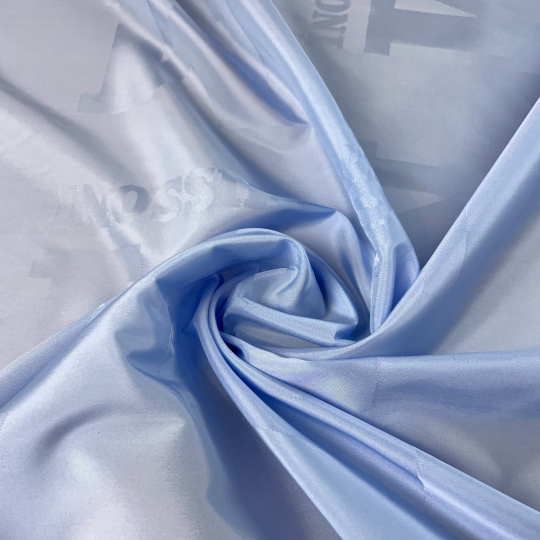 Подкладочная ткань из итальянского стока нежно-голубого цвета 434341 Италия 580 рублей за метр