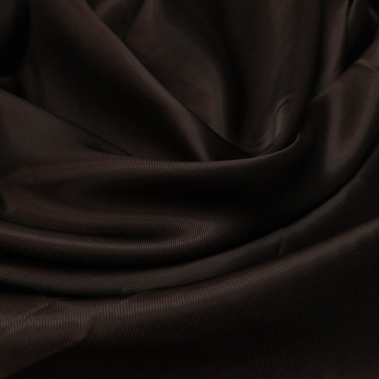 Подкладочная ткань темно-коричневого цвета для пальтово-костюмной группы 436229 Италия 580 рублей за метр