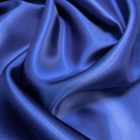 Подкладочная ткань насыщенного синего цвета для костюмно-плательной группы 436505 Италия 580 рублей за метр
