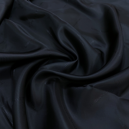 Подкладочная темно-синего цвета для пальтово-костюмной группы 437981 Италия 580 рублей за метр