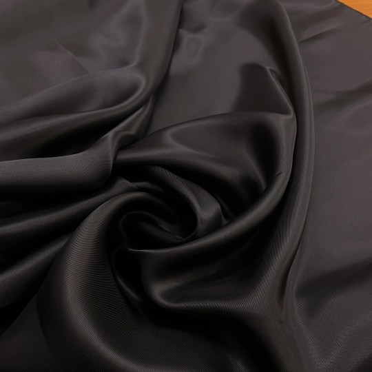 Подкладочная ткань, цвет горький шоколад с баклажановым оттенком 434865-22 Италия 480 рублей за метр
